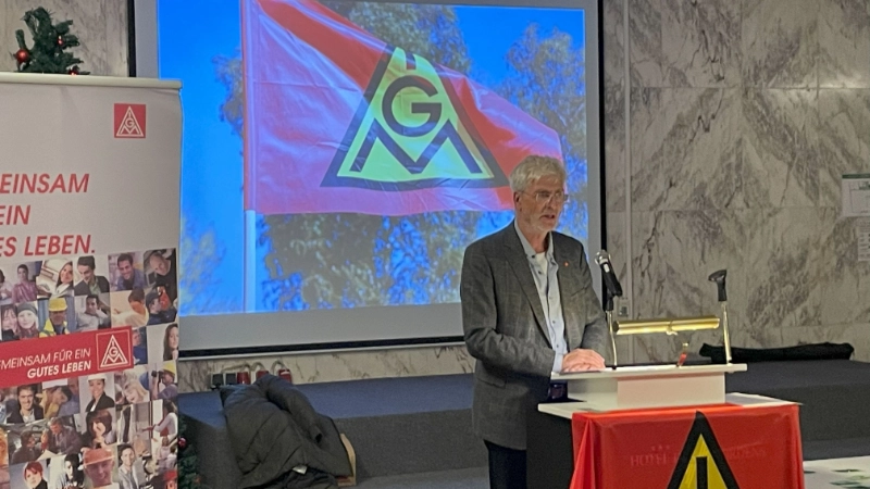 Michael Schmidt auf der Jubilarfeier der Mitglieder mit 25 Jahre Mitgliedschaft