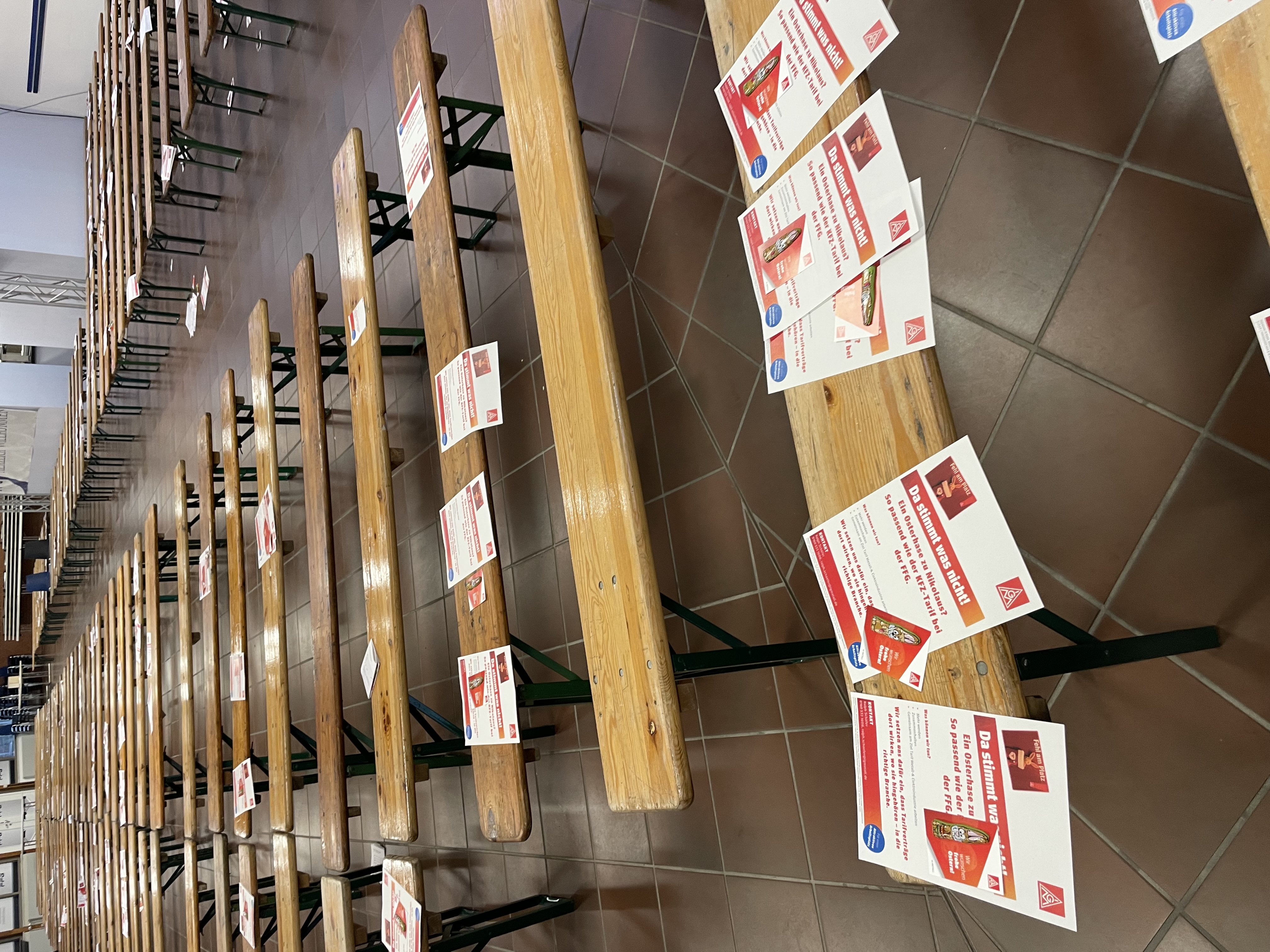 Aktion der IG Metall auf der Betriebsversammlung FFG (2)