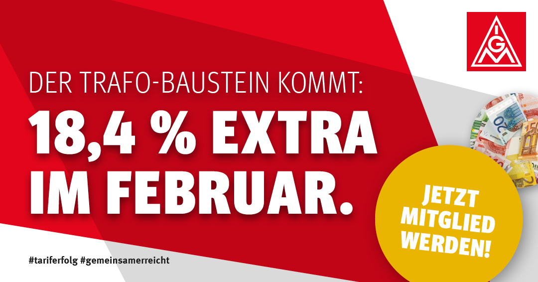 Banner T-Geld Metall- und Elektroindustrie